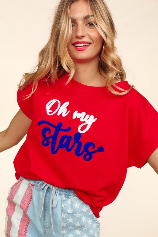Short Sleeve French Terry Oh My Stars Td