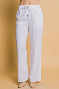 Drawstring Waist Linen Pants