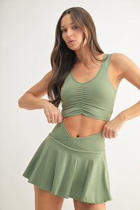 Mono B Ruched Front Active Top