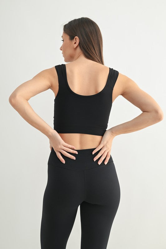 Mono B Ruched Front Active Top