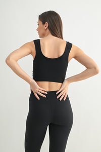 Mono B Ruched Front Active Top