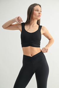 Mono B Ruched Front Active Top