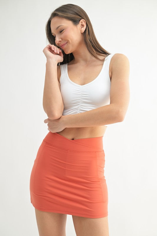 Mono B Ruched Front Active Top