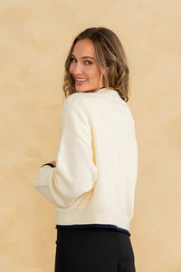 Relaxed Fit Open Front Sweater Cardigan