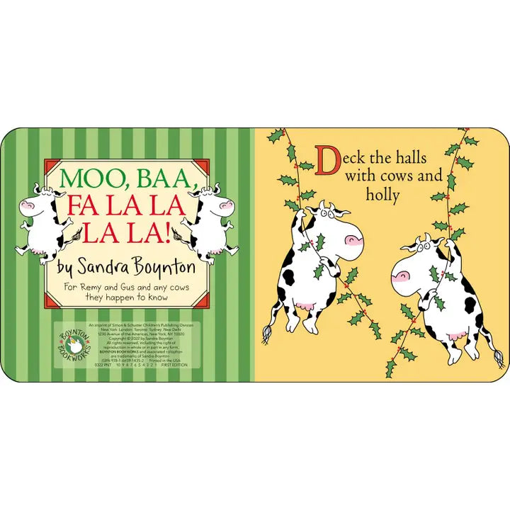 Moo, Baa, Fa La La La La! Book