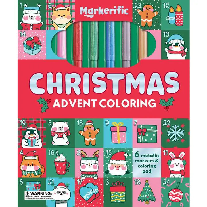 Christmas Advent Coloring Book