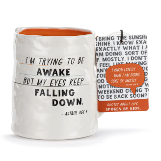 Eyes Keep Falling Down Ceramic Notepaper Mug