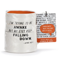 Eyes Keep Falling Down Ceramic Notepaper Mug