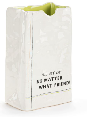 No Matter What Friend Ceramic Small Notepaper Vase