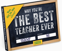 Why You're the Best Teacher Ever Fill in the Love® Book