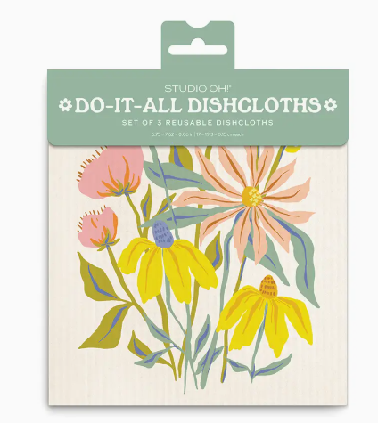 Springtime Blooms Do-It-All Dishcloths