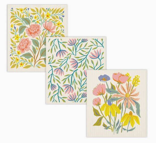 Springtime Blooms Do-It-All Dishcloths