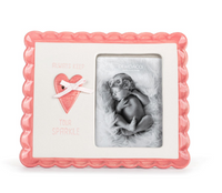 Always Keep Your Sparkle Pink Scalloped Frame