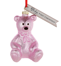 Baby's First Christmas Bear Milestone Ornament