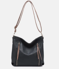 Mina Distressed Hobo Bag