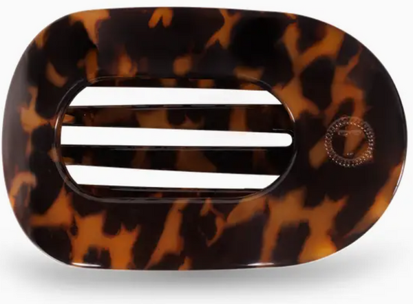 TELETIES Round Flat Hair Clip Medium