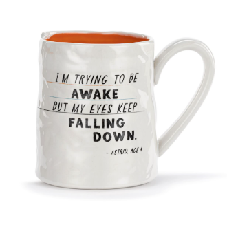 Eyes Keep Falling Down Ceramic Notepaper Mug