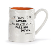 Eyes Keep Falling Down Ceramic Notepaper Mug