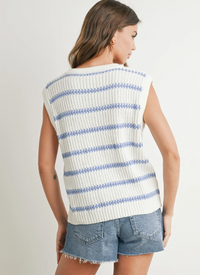 Knitted Sleeveless Sweater Top
