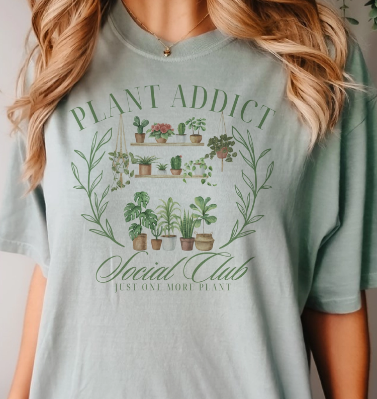 Short Sleeve Plant Addict Graphic Tee