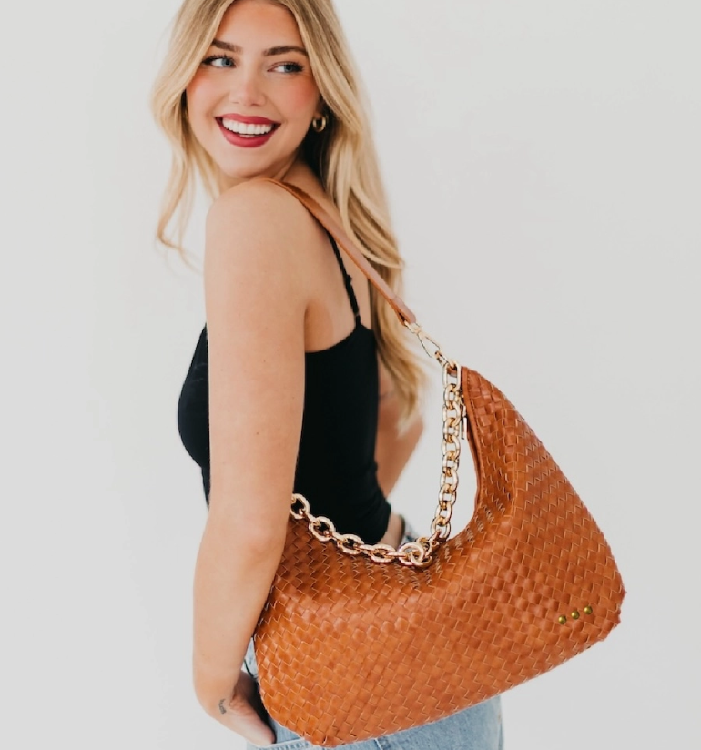 Sienna Slouchy Woven Shoulder Bag
