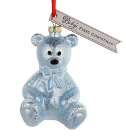 Baby's First Christmas Bear Milestone Ornament