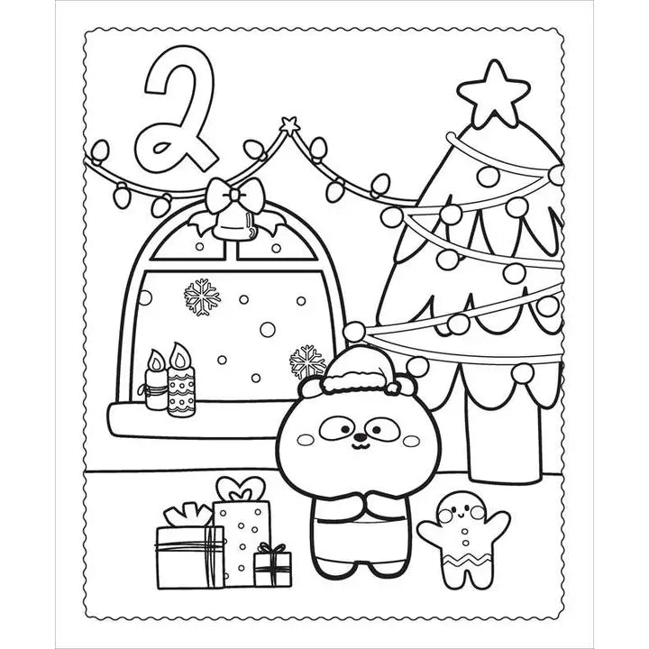 Christmas Advent Coloring Book
