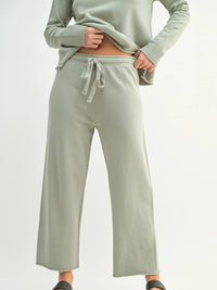 Malibu Wide-Leg Fleece Pants