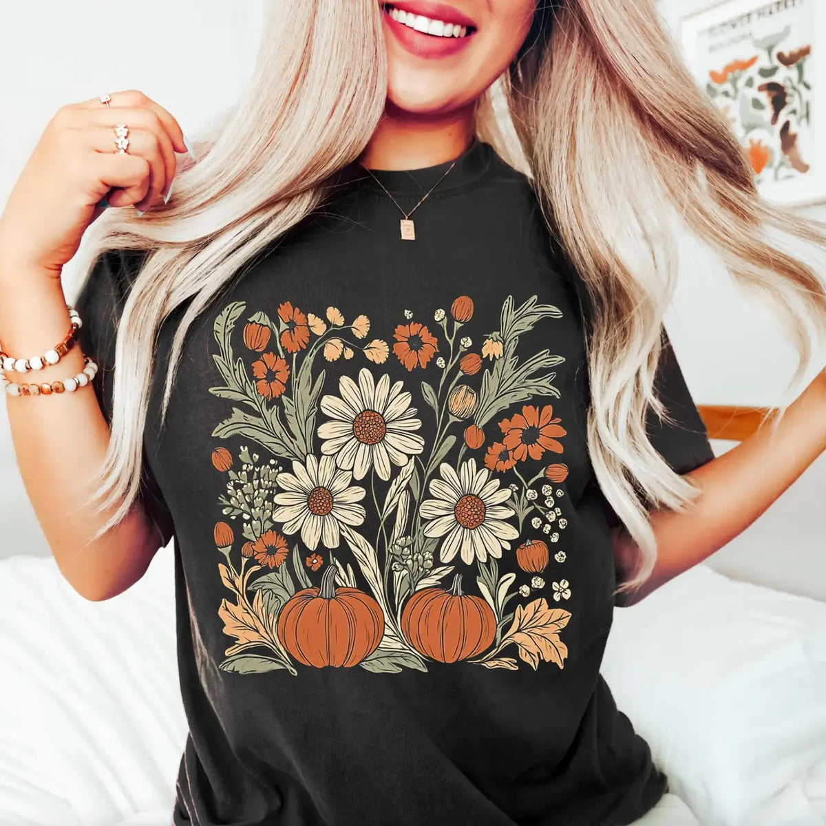 Boho Fall Floral Tee