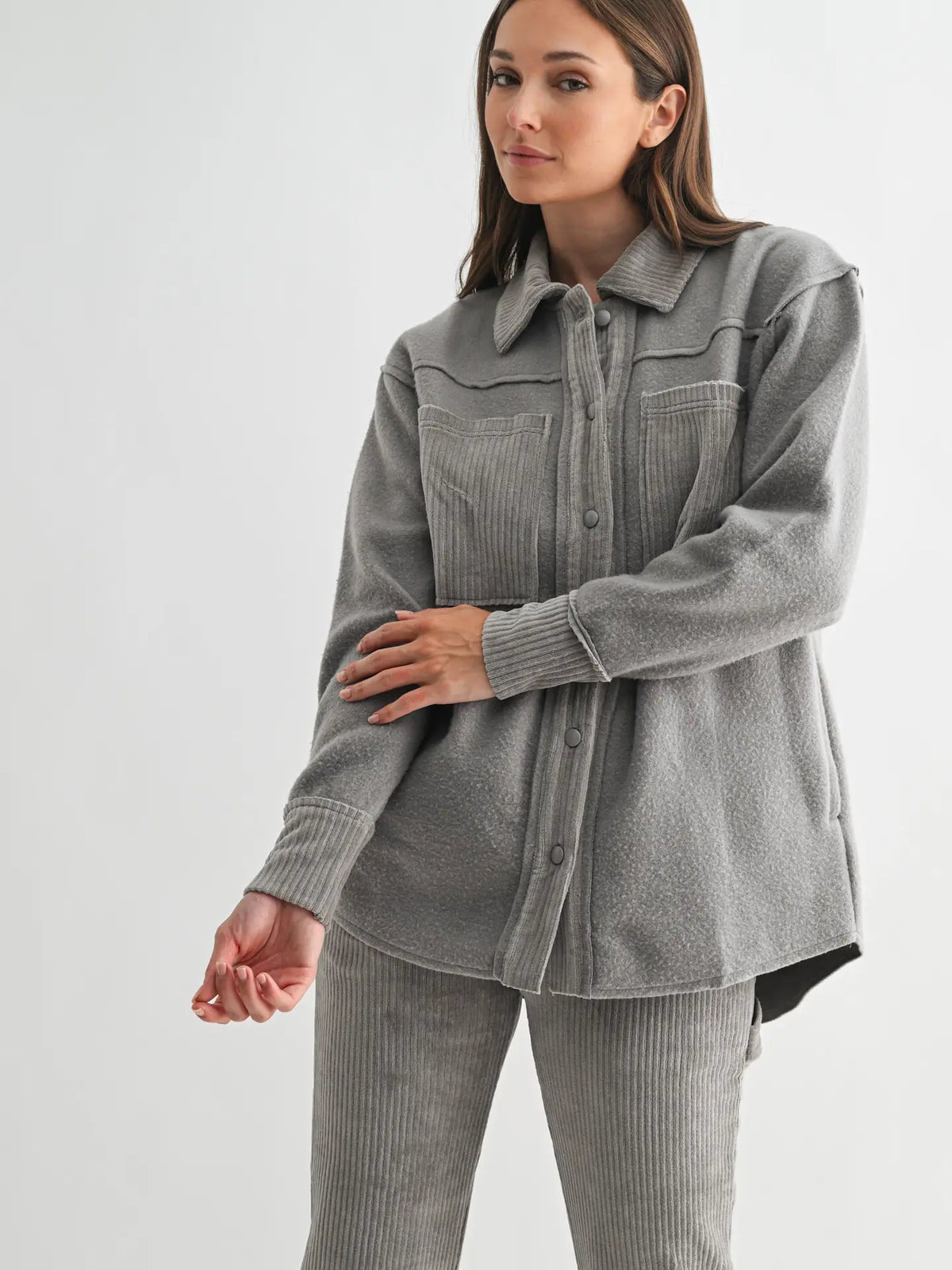 Terrainmix Corduroy & Fleece Shacket