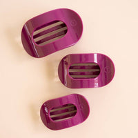 Mulberry | Medium | Flat Round Hair Clip