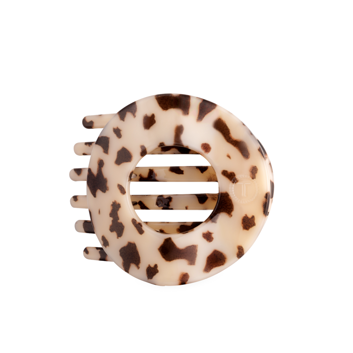 Blonde Tortoise | Large | Flat Circle Hair Clip
