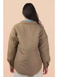 Oversized Button Down Casual Solid Jacket