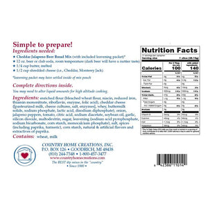 Cheddar Jalapeno Beer Bread Mix