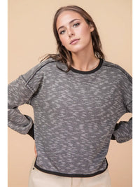 Printed Knit Casual Top