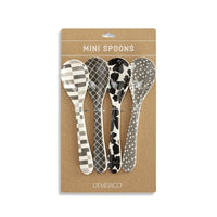 Neutral Tones Bamboo Melamine Spoons Set of 4