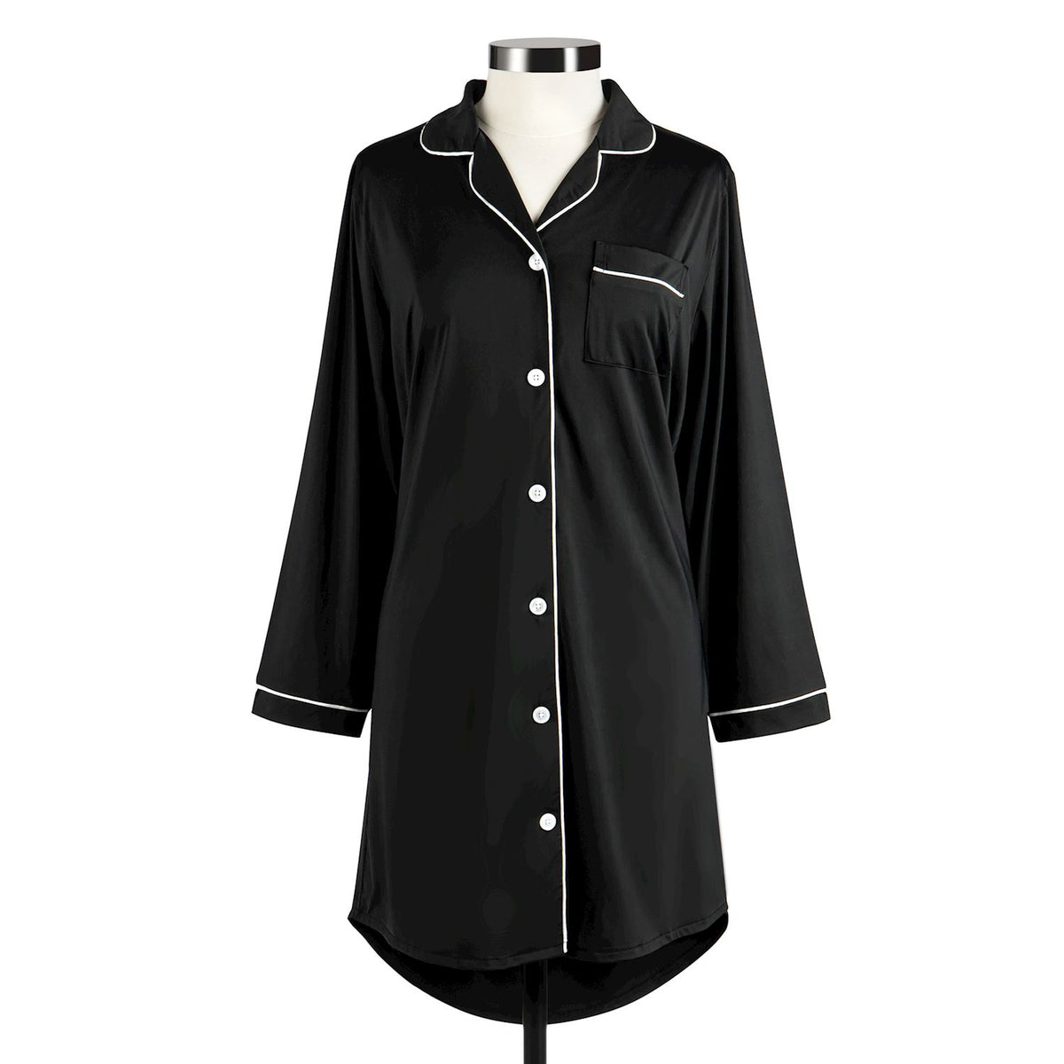 Long Sleeve Coral Cooling Night Shirt