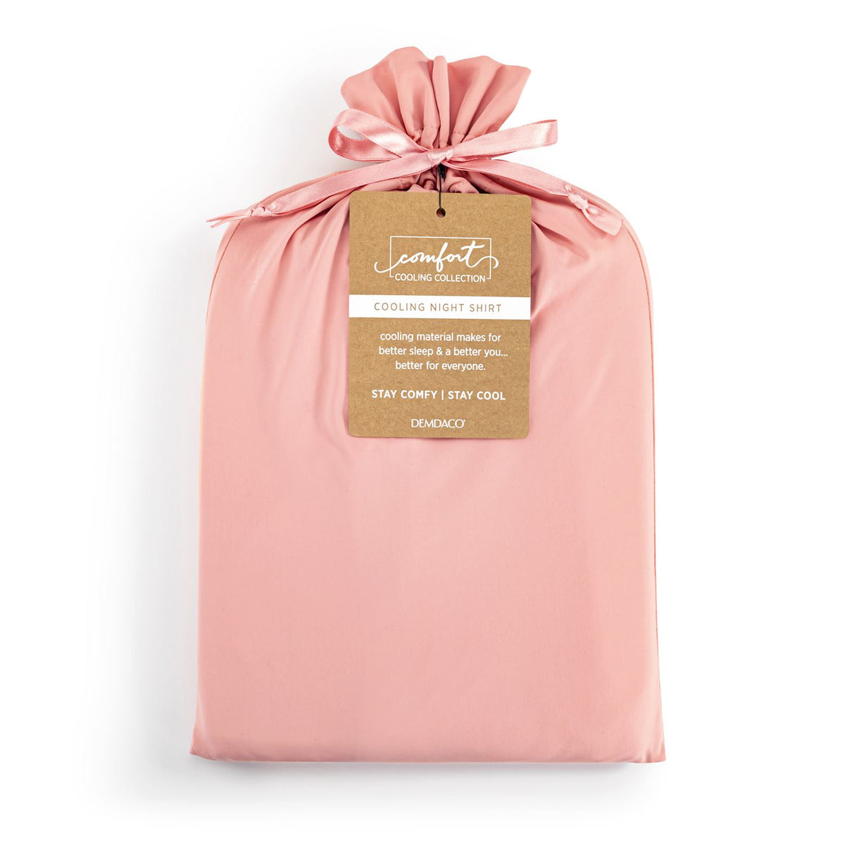 Long Sleeve Coral Cooling Night Shirt