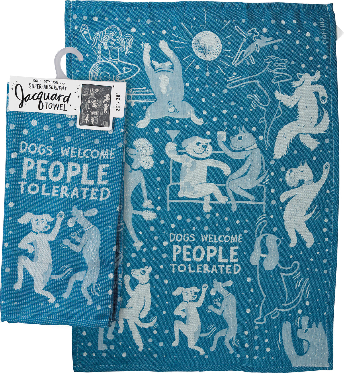 Dogs Welcome People Tolerated Kitchen Towel