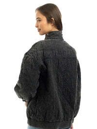 Luxe Garment Washed Oversized Jacket