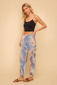 Tie Dye Ribbed Jersey Jogger