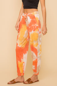 Tie Dye Ribbed Jersey Jogger