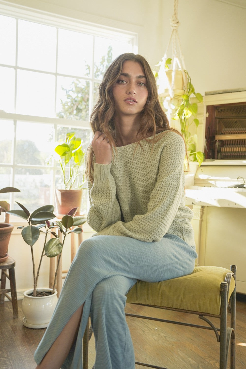 Twist Back Oversized Sweater