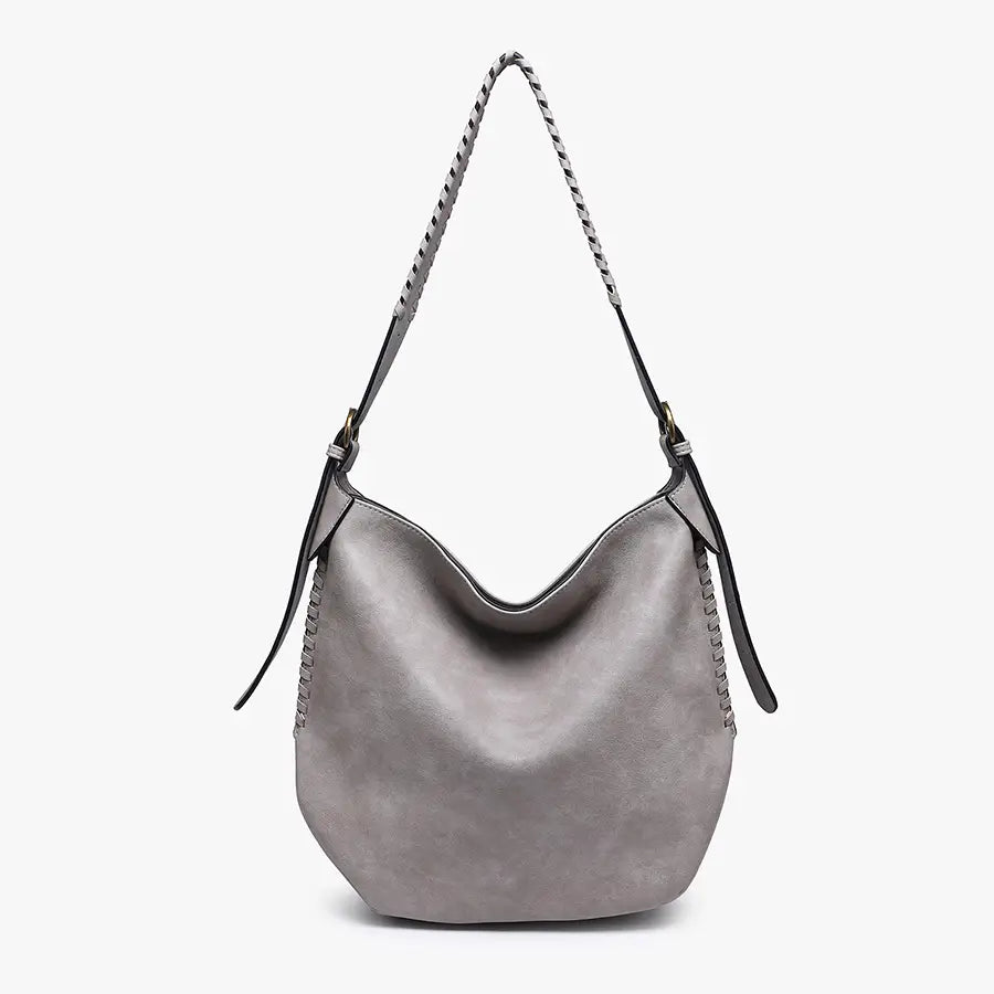 Madelyn Whipstitch Hobo w/ Adjustable Shoulder Strap