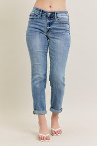 Judy Blue Midrise Vintage Wash Boyfriend