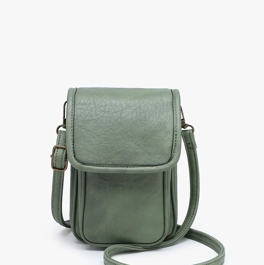 Scottie Distressed Small Crossbody w/ Front Pocket