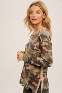 Oakley Camouflage Long Sleeve Top