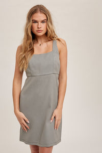 Houndtooth Pinaforce Mini Dress