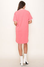 Load image into Gallery viewer, Short Sleeve Ribbed Contrast Dress
