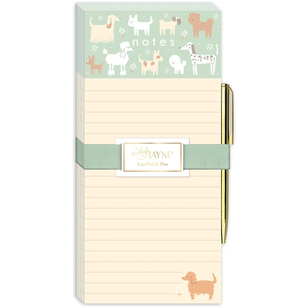Mint Pets Magnetic List pad with Pen